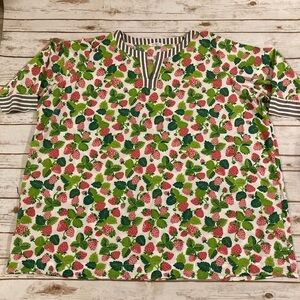 Printfresh Strawberry Fields Top Size 6X